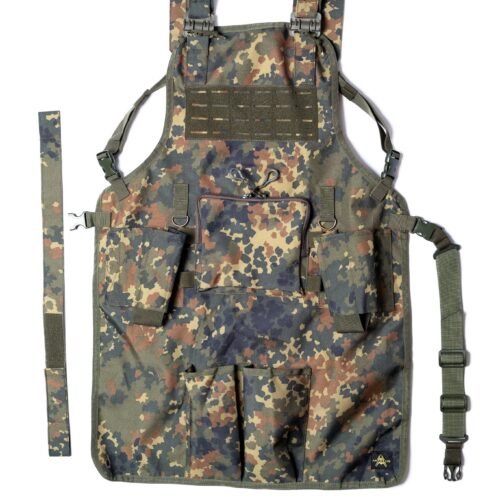 ANAREUS Tactical Grill Apron GrillCommander, Laser-cut - Flecktarn