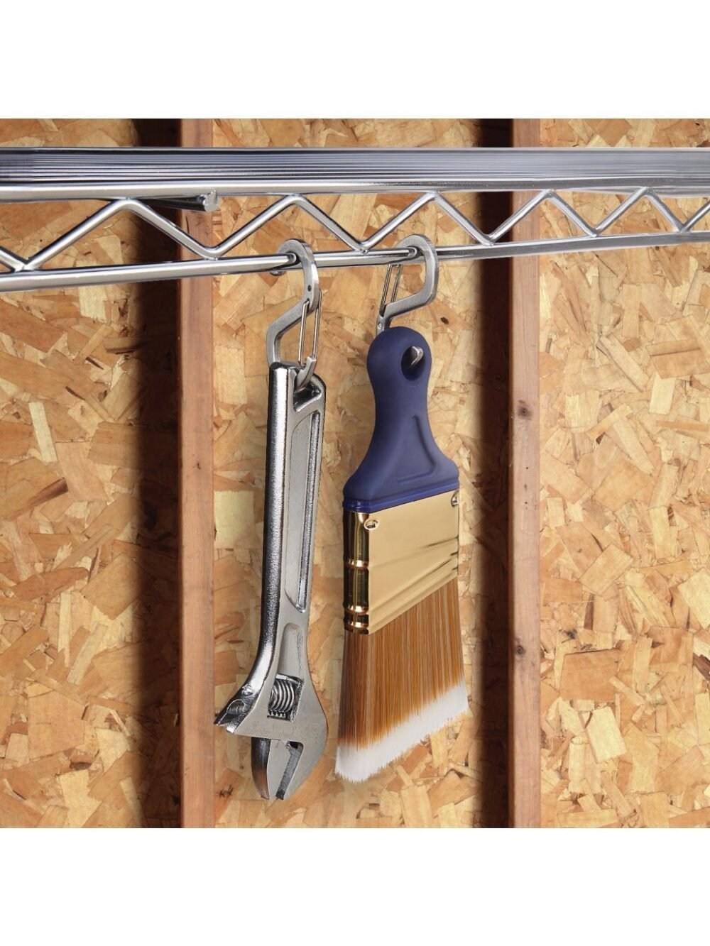 60531 S-Biner(R) Hook 'N Hold(TM) Carabiner, Small - Silver (2 pcs)