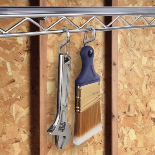 60531 S-Biner(R) Hook 'N Hold(TM) Carabiner, Small - Silver (2 pcs)