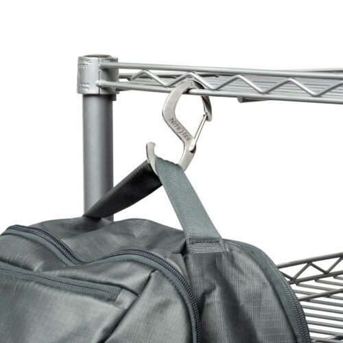 60543 S-Biner(R) Hook 'N Hold(TM) Carabiner, Large - Silver