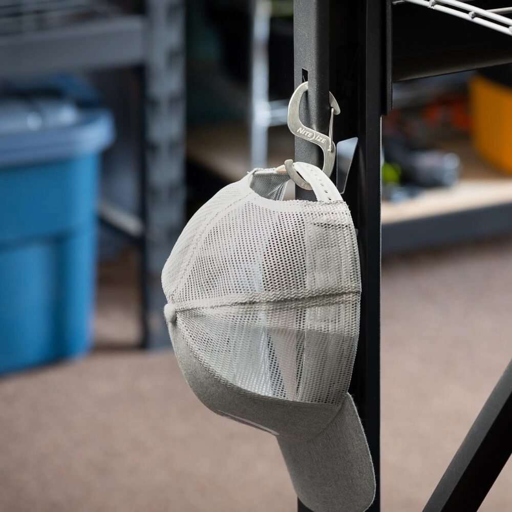 60544 S-Biner(R) Hook 'N Hold(TM) Carabiner, Large - Silver