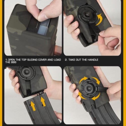 WST Lever Silence Speedloader, 1000 BBs - Transparent (bright)