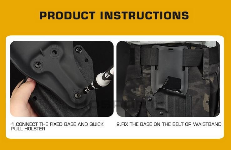 60876 WST Lowered Belt Platform (Low Rise) for Holster - MC