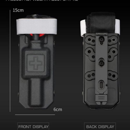 WST Molle Plastic Pouch and CAT Tourniquet (Dummy), Set - Tan