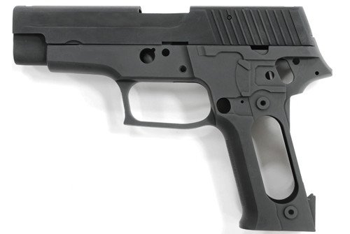 Aluminum Slide  a  Frame for MARUI P226 Navy (Black/None Marking)
