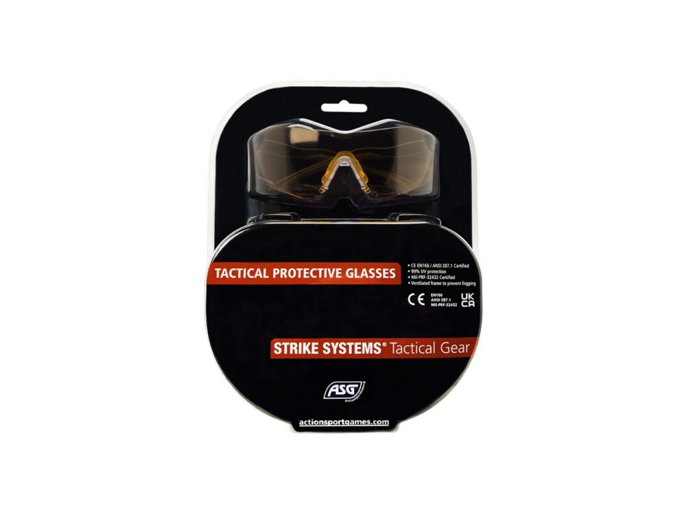 61026 STRIKE DROP ZONE Protective Glasses, 4 Lenses H2X Anti-Fog - Black