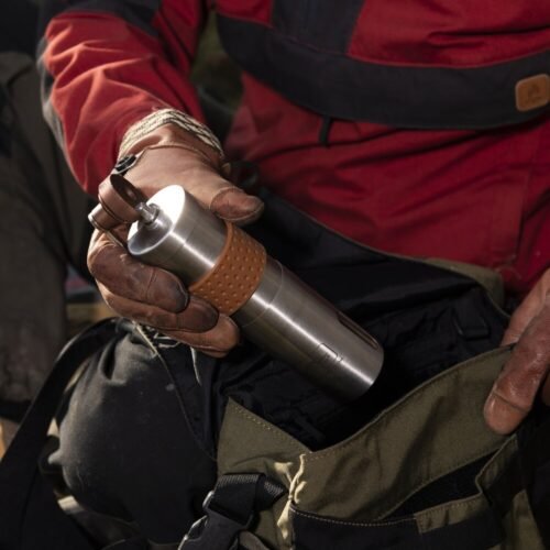 HELIKON Hand Coffee Grinder CAMP - Stainless steel