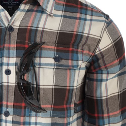 HELIKON Shirt GREYMAN, Long Sleeve - Green/Blue