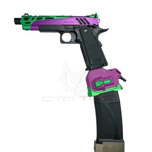 CTM CNC M4 Magwell for Hi-Capa / G-series / AAP01 Pistol HPA Adapters - Silver