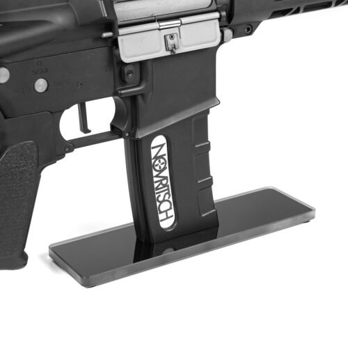 Novritsch M4 Gun Stand, Glass Base - Black