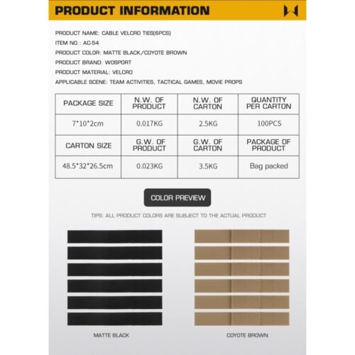 61659 WST Cable Organizer, 6 pcs - Black