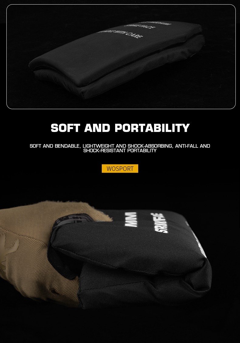 61696 WST Foam Replica of SAPI Ballistic Inserts (2 pcs), Size S - Black