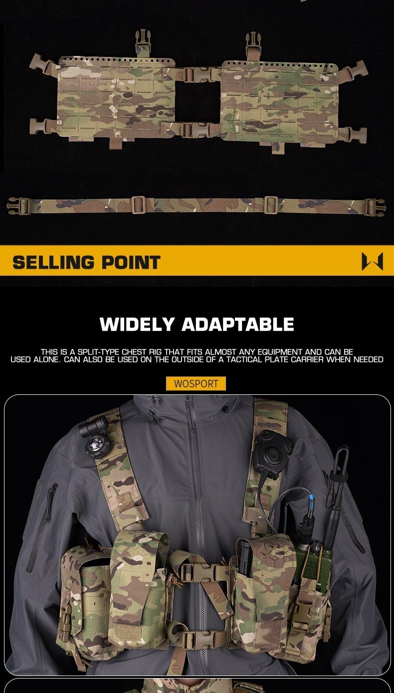 WST Split Tactical Chest Rig Alpha - MC