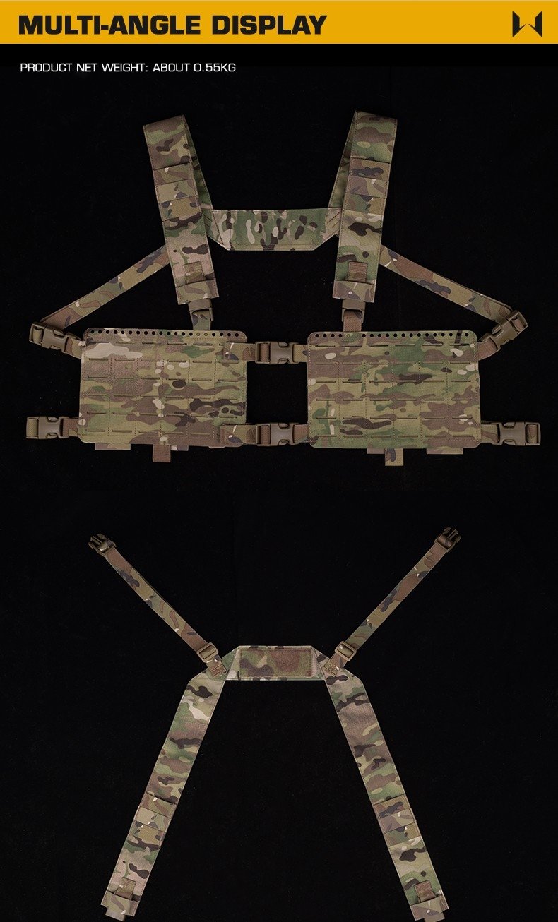 61760 WST Split Tactical Chest Rig Alpha - Ranger Green