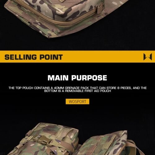 WST Scarab Tactical Molle Backplate - Black