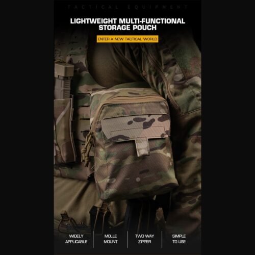 WST Multifunctional Molle Pouch GP with Zipper - Ranger Green