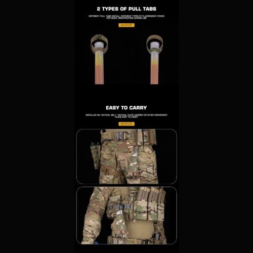 WST Glow Stick Tactical Storage Pouch - Ranger Green