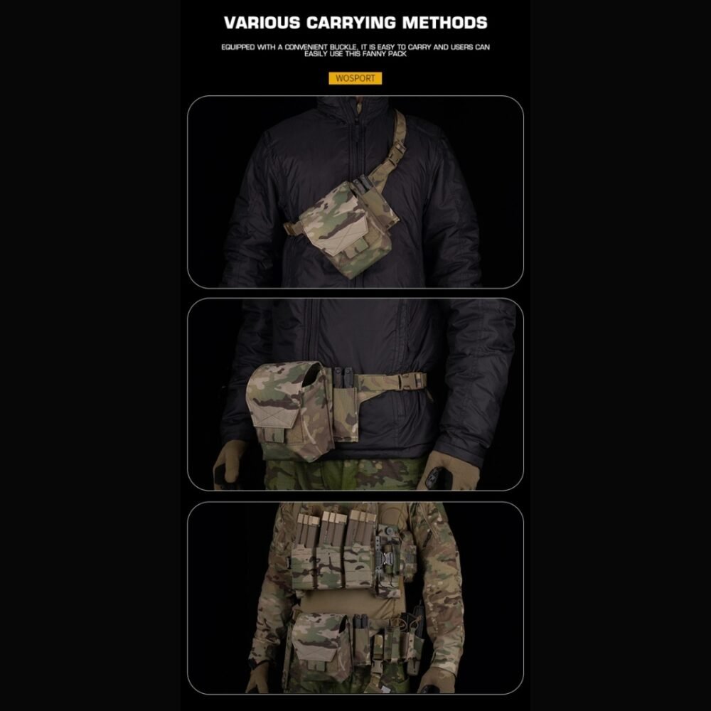 WST Fanny Pack Molle Adapter Panel , Small (4 Rows) - Coyote