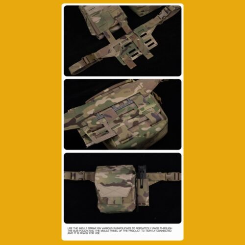 WST Fanny Pack Molle Adapter Panel , Small (4 Rows) - Coyote