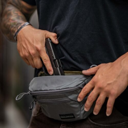 EBERLESTOCK BANDO BAG Concealed Carry Fanny / Hip Pack - Grey