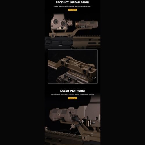 WST T1 HYDRA MOUNT, Low RIS / Guide rail - Tan