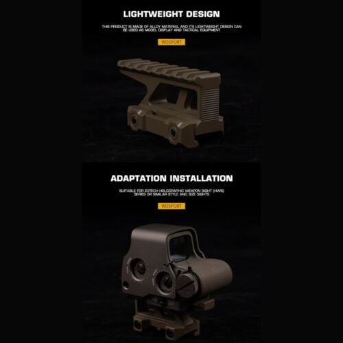 WST RIS Picatinny Riser Mount (E style) - Tan