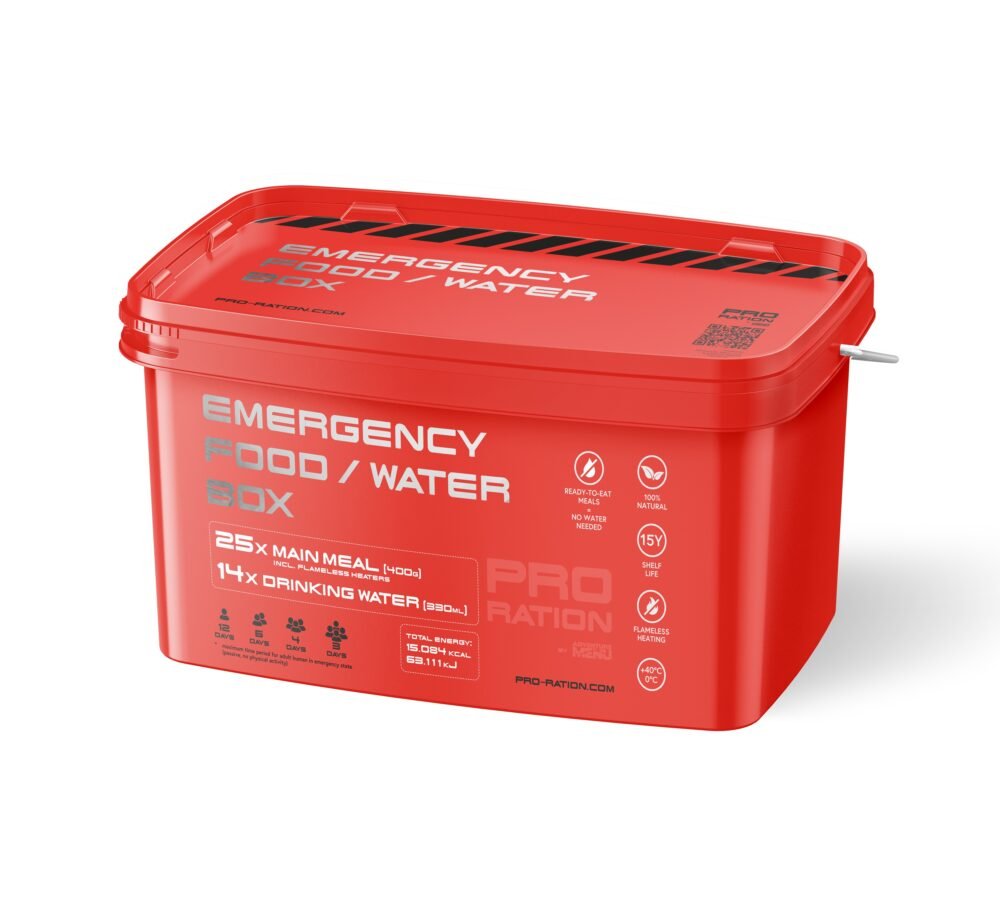 Pro Ration Emergency Food/Water BOX (25 servings)