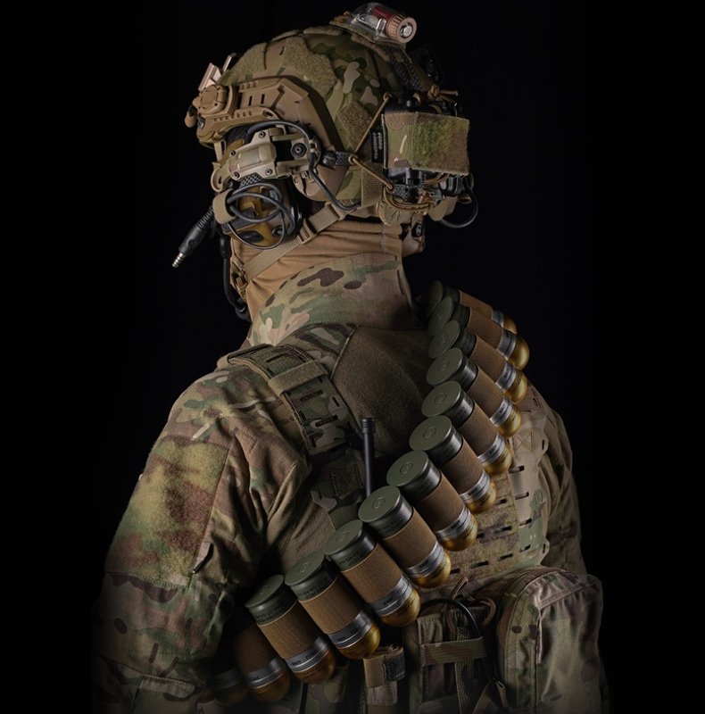 WST Bandolier Belt for 16 pcs 40mm Grenade Shell - Coyote