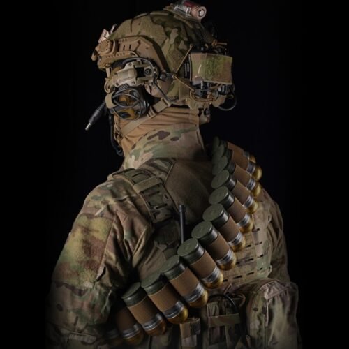 WST Bandolier Belt for 16 pcs 40mm Grenade Shell - Black