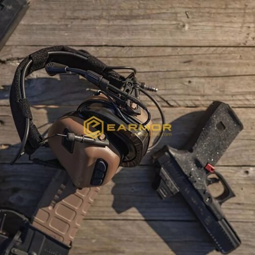 EARMOR M32 PLUS Electronic Tactical Headset - Tan