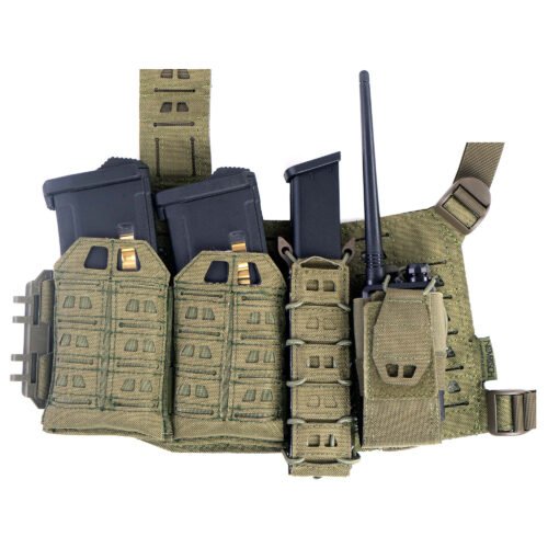 Novritsch Open MOLLE Pouch for Long Pistol Magazine / SMG - Green