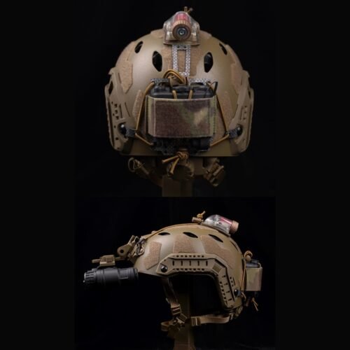 WST NVG Battery Helmet Pouch, Velcro Mount - Coyote