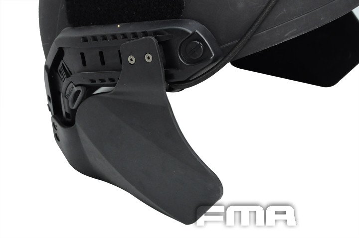 FMA Side Cover Ear Protectors for ARC Helmet Rail (FAST / MICH) - Black