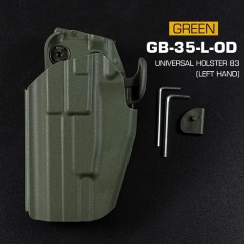 WST Universal Belt Holster GB35 for Full Size Pistols, Left Hand - Green