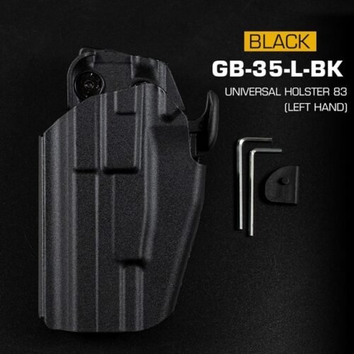 WST Universal Belt Holster GB35 for Full Size Pistols, Left Hand - Black