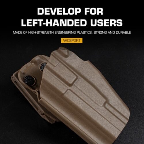 WST Universal Belt Holster GB35 for Full Size Pistols, Left Hand - Black