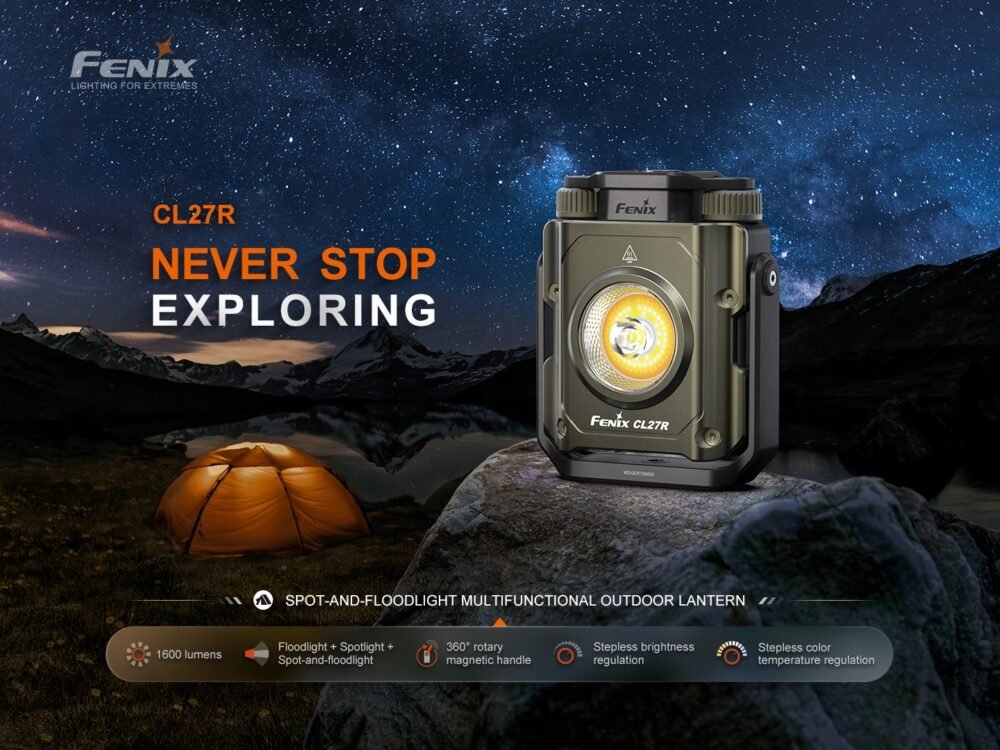 Rechargeable Lantern Fenix CL27R - Olive Green