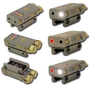 FMA PRO-LAS-PEQ10 Box (Led Flashlight, Red Laser), Nylon - Tan
