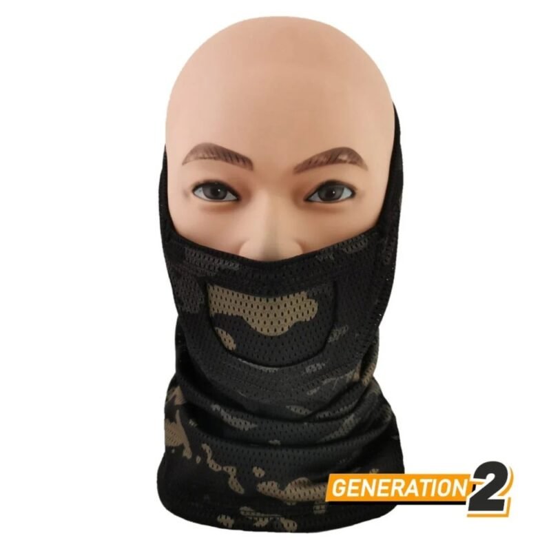 CYGNUS ARMORY Face Warrior Neck Gaiter Gen2 - MC Black