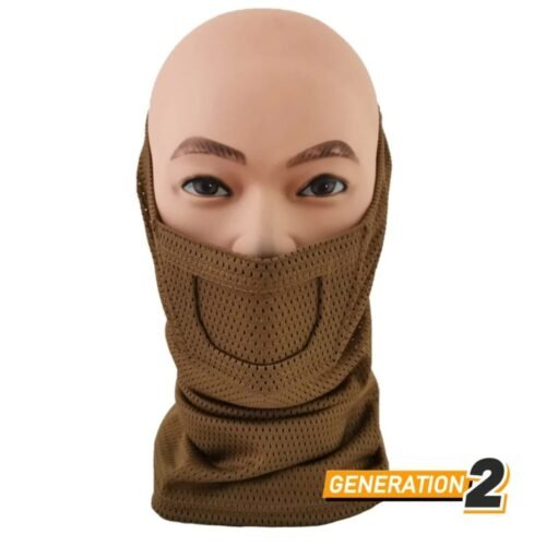 63190 CYGNUS ARMORY Face Warrior Neck Gaiter Gen2 - Coyote