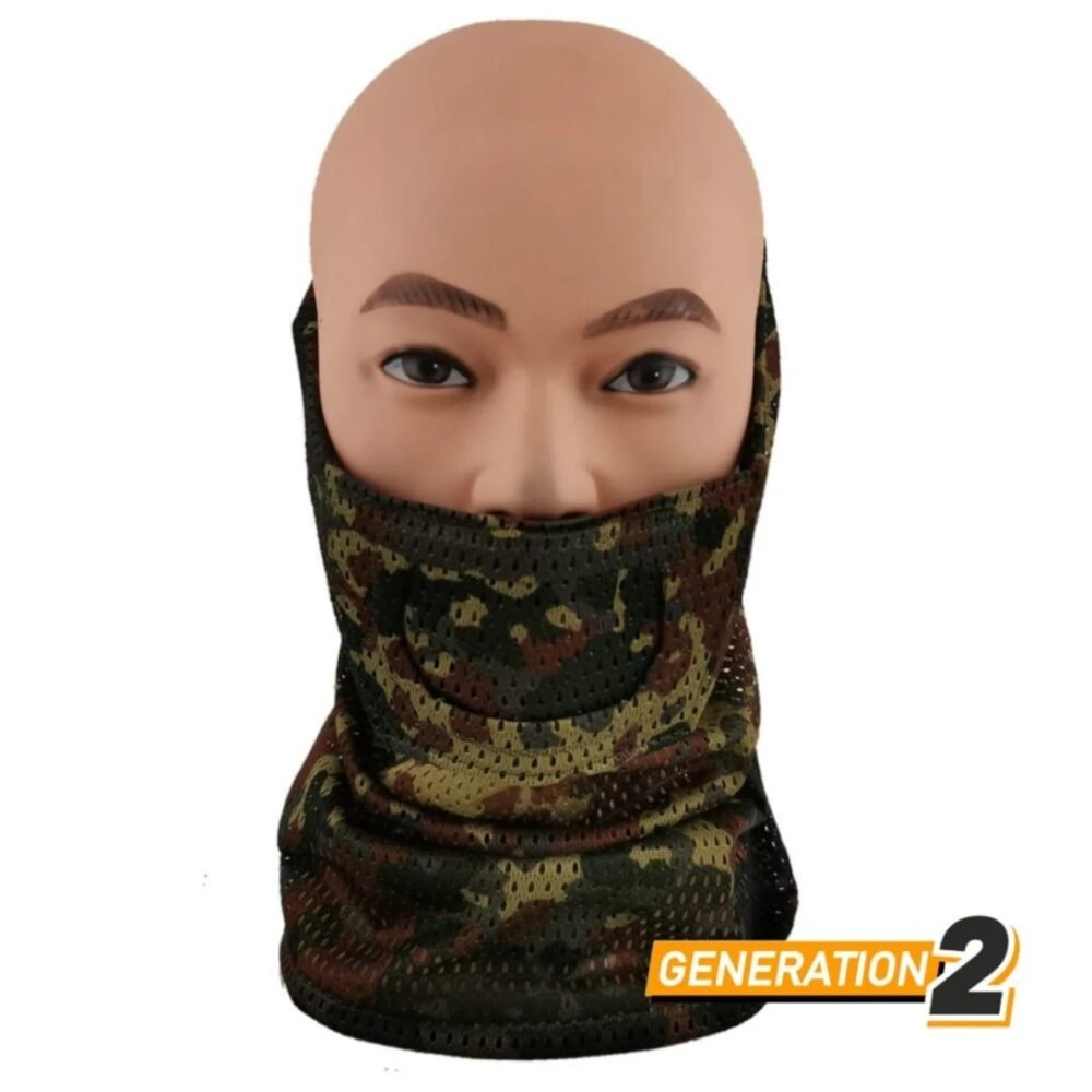 CYGNUS ARMORY Face Warrior Neck Gaiter Gen2 - Flecktarn