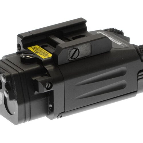 FMA DBAL-PL Tactical LED Flashlight (Red/IR Laser), CNC Aluminum - Black