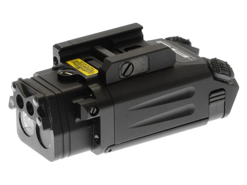 FMA DBAL-PL Tactical LED Flashlight (Red/IR Laser), CNC Aluminum - Black