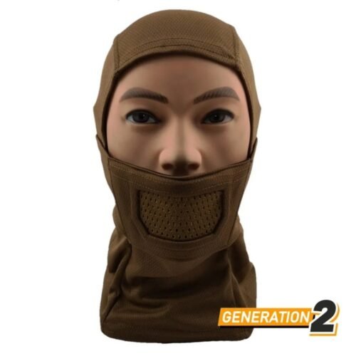 63225 CYGNUS ARMORY Fullface Warrior Balaclava Gen2 - Coyote