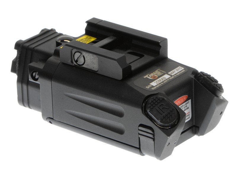 FMA DBAL-PL Tactical LED Flashlight (Red/IR Laser), CNC Aluminum - Black