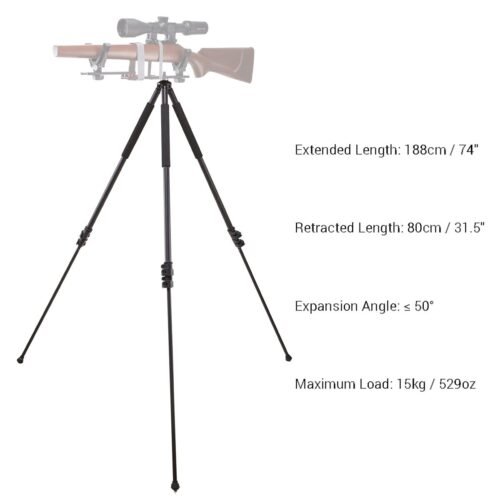 63471 VO Rifle Stand BBS V MOUNT TRIPOD - Black