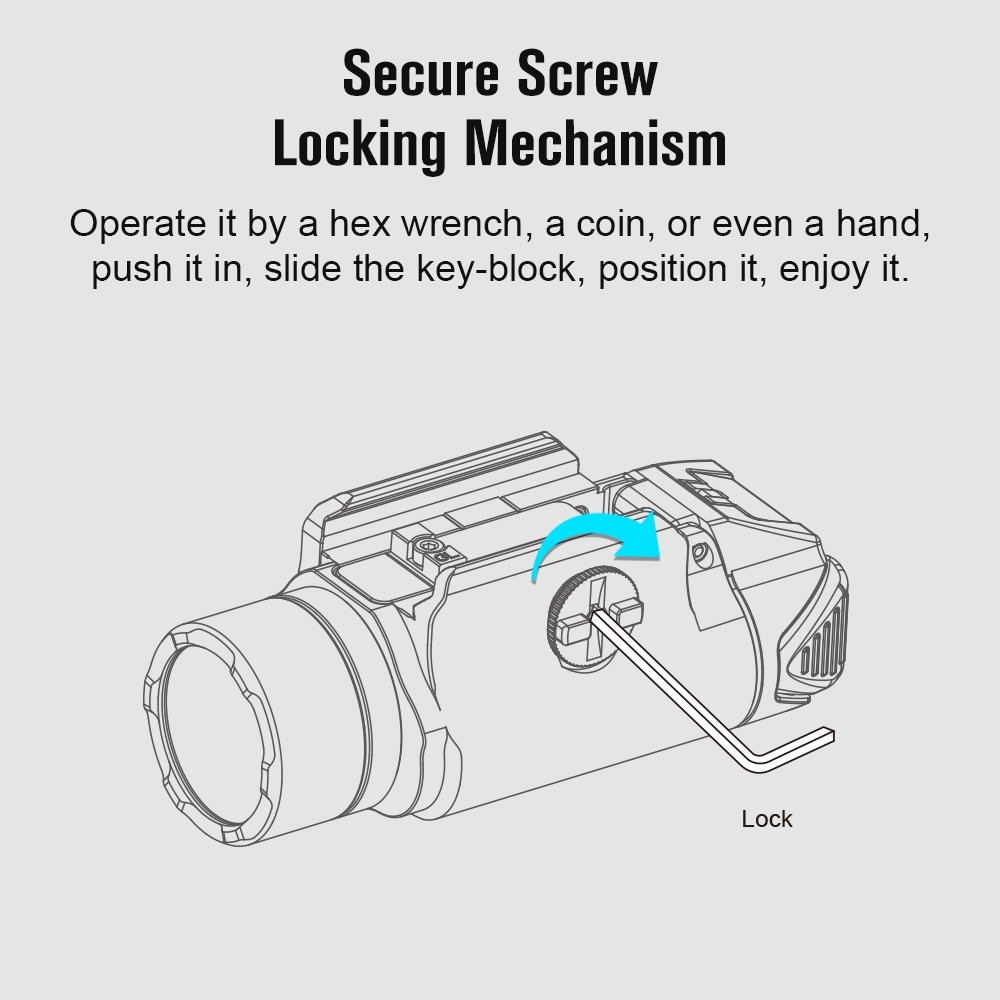 63778 OLIGHT Pistol Flashlight Valkyrie PL-3S 1000 lm - Black