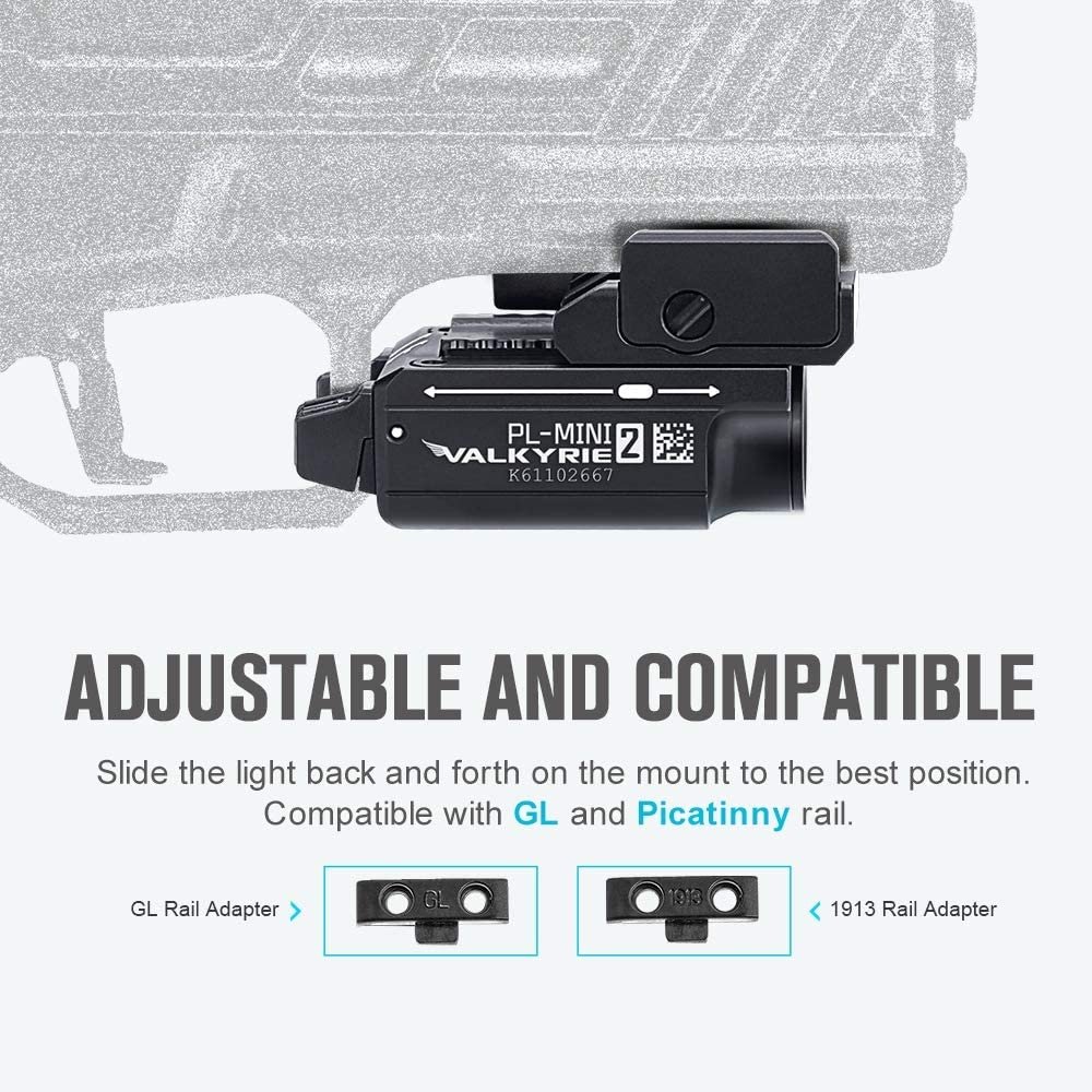 OLIGHT Pistol Flashlight Valkyrie PL-Mini 2 600 lm - Black