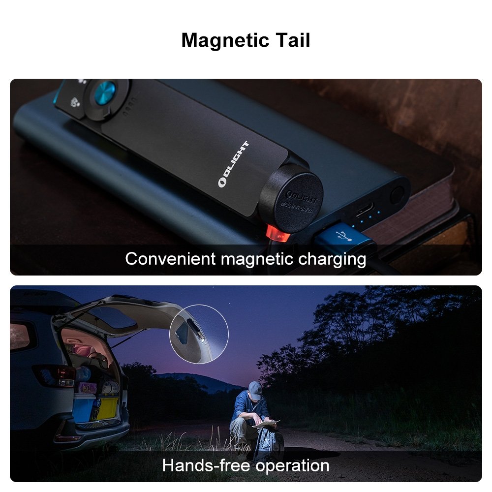 64035 OLIGHT Flashlight ARKFELD Pro UV 1300 lm, Green Laser - Black