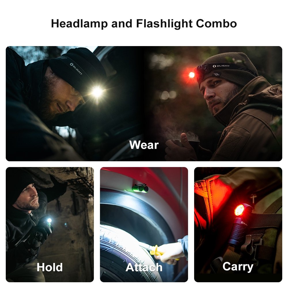 OLIGHT Rechargeable Headlamp PERUN 2 Mini CW 1100 lm - Black